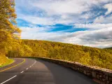 Spring evening on Skyline Drive in Shenandoah National Park