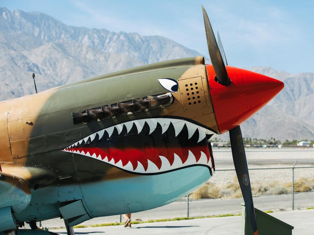 Retro airplane at Palm Springs Air Museum