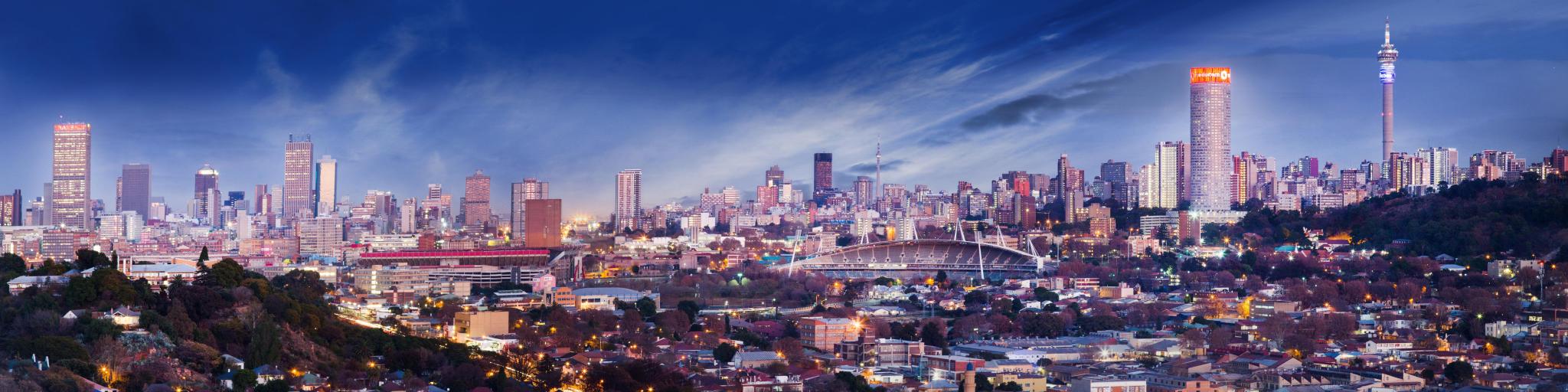 Johannesburg Skyline at night time 