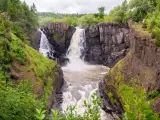 High Falls at US/Canadian border at Grand Portage State Park Minnesota