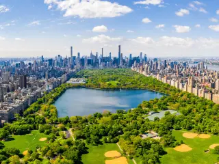 Aerial view of Central Park, New York