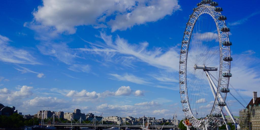 The London Eye across the Thames 