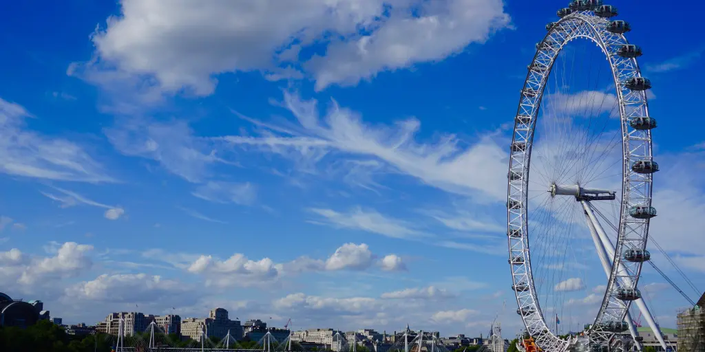 The London Eye across the Thames 