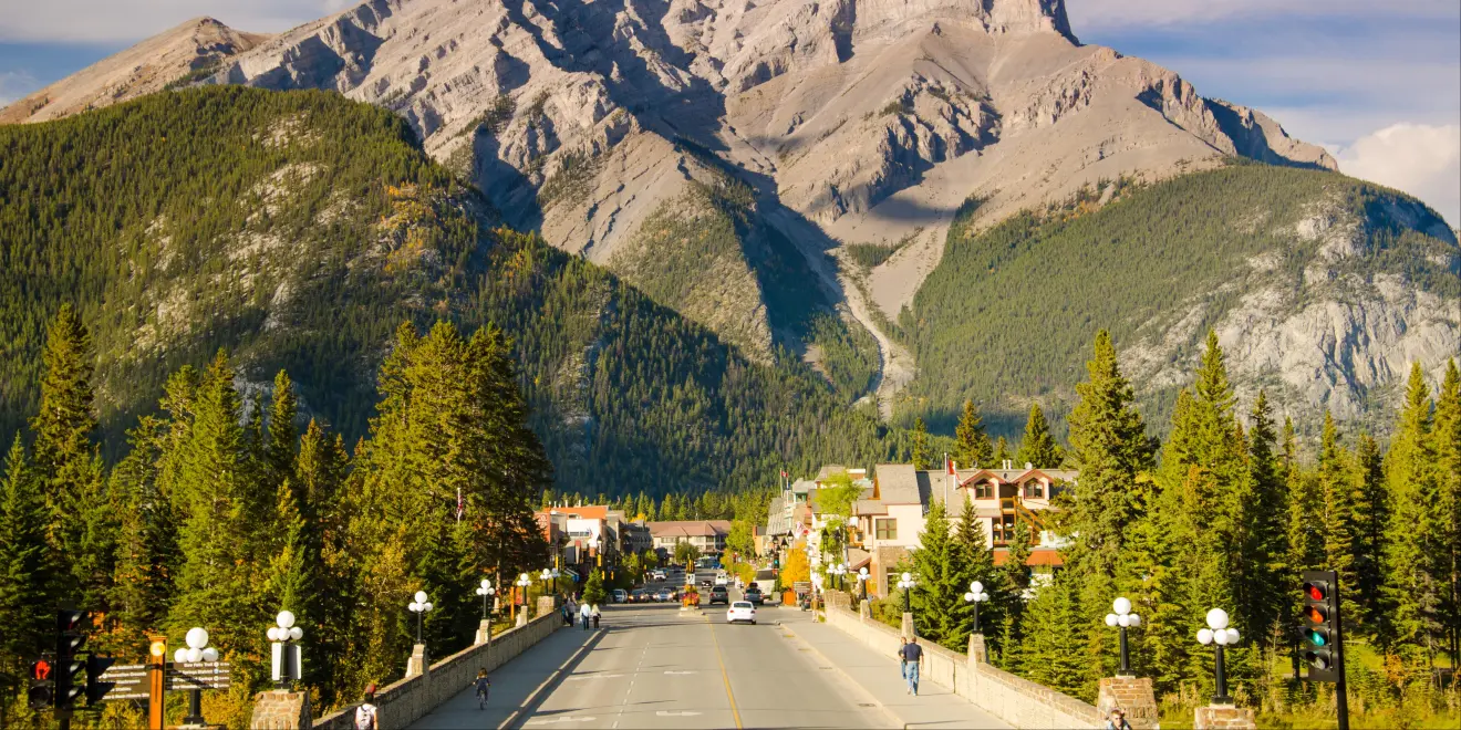 Portland to Banff Spokane Route