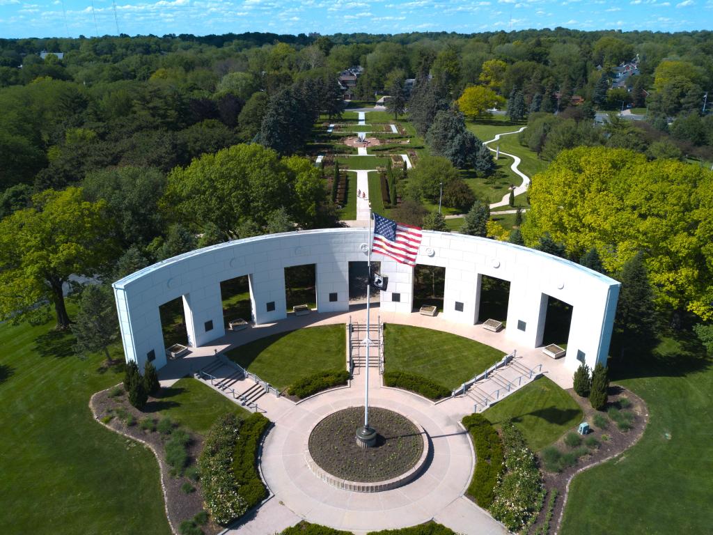 Memorial Park and Rose Garden of Omaha, Nebraska