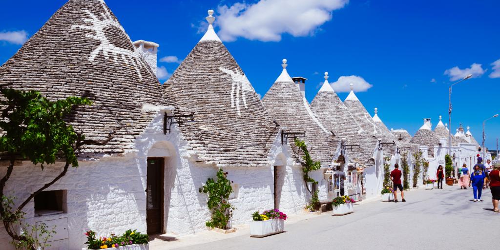 A row of Trulli in Alberobello, Puglia 