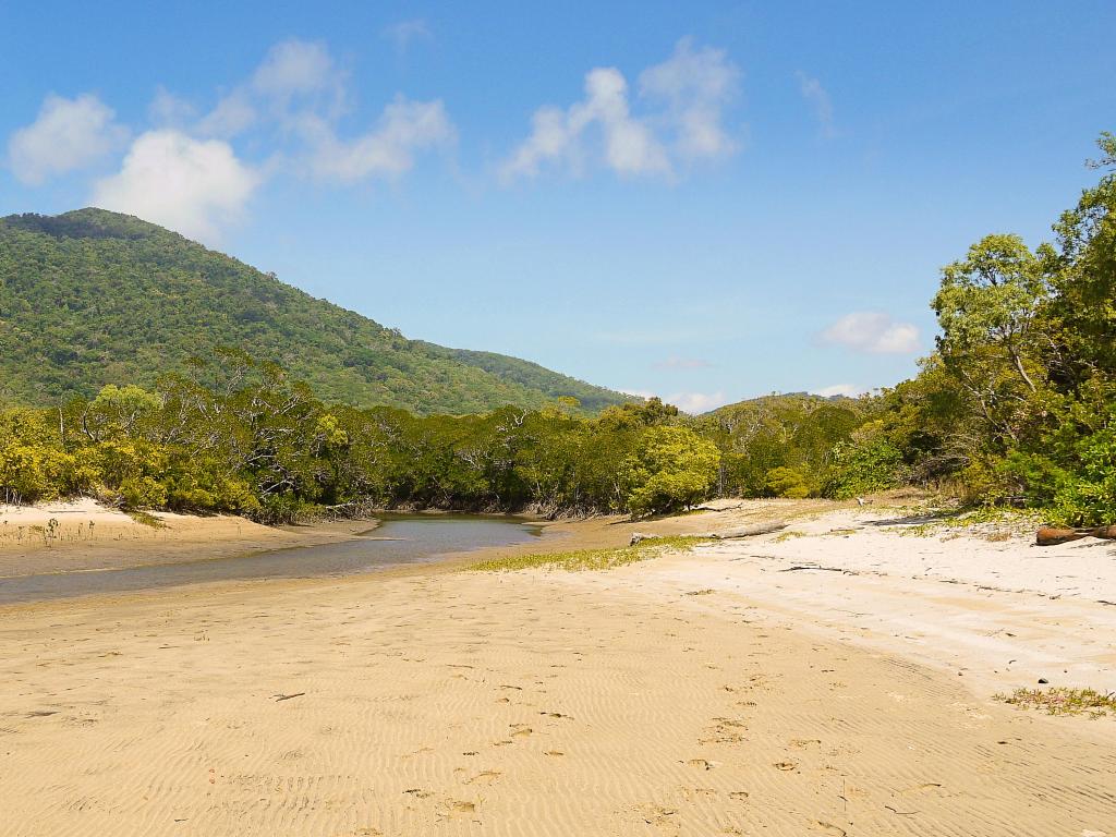 Beach in the Finch Bay of Cooktown, Queensland in Australia