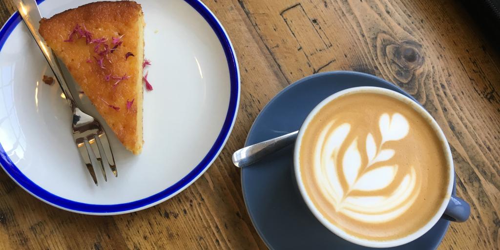 Coffee and cake at Epiphany Cafe, Bristol 