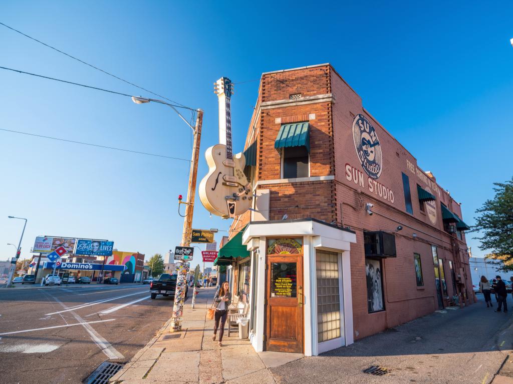 Sun Studio in Memphis where greats like Elvis Presley recorded their music