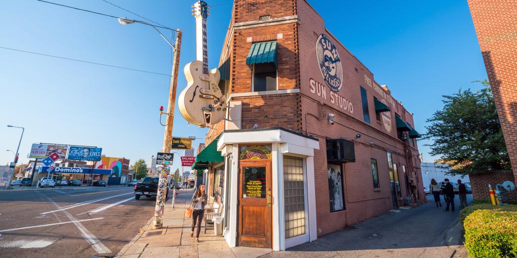 Sun Studio in Memphis where greats like Elvis Presley recorded their music