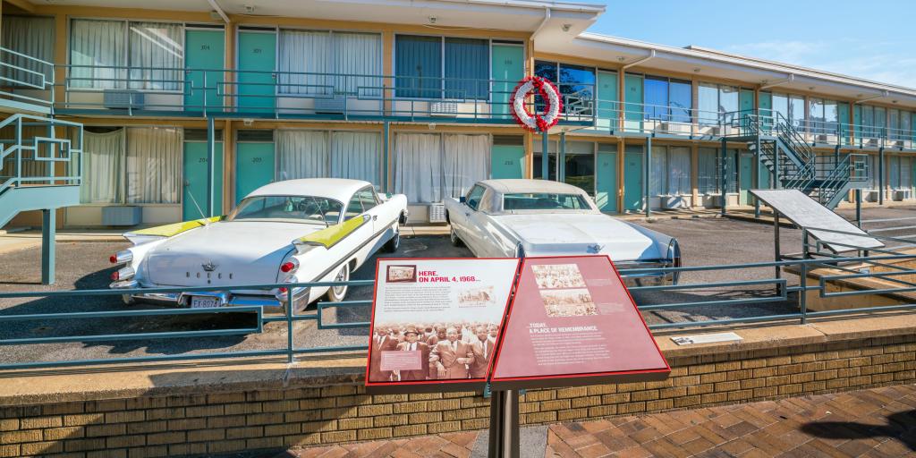 National Civil Rights Museum - the balcony where Martin Luther King Jr. was assasinated
