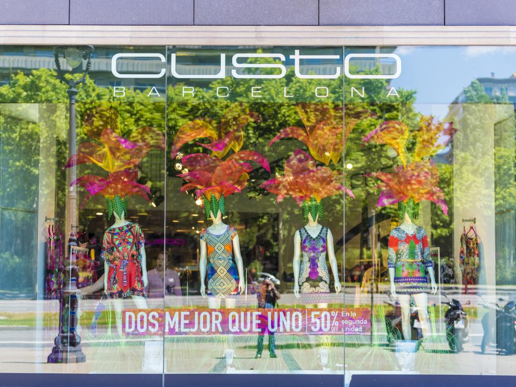 Custo shop located on L'illa Diagonal in Barcelona