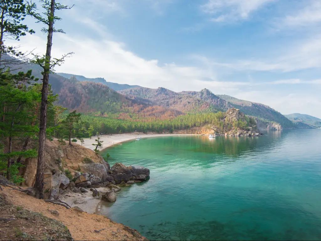 Grandma's Bay on Lake Baikal is right along the Trans-Siberian Highway route across Russia.