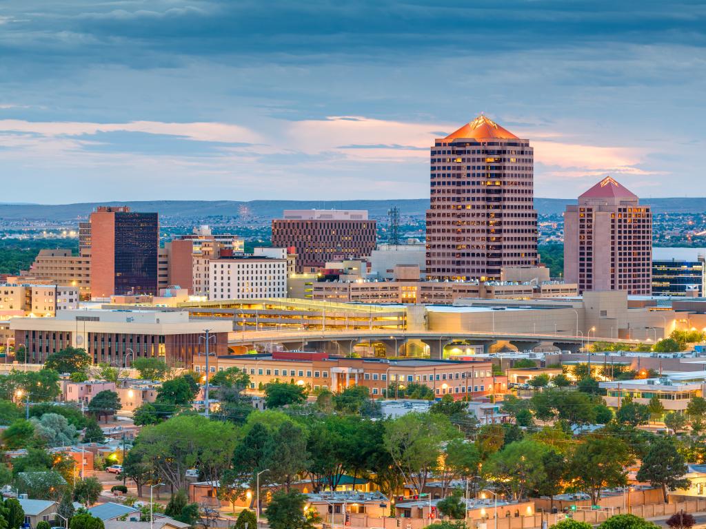 Downtown cityscape of Albuquerque, New Mexico