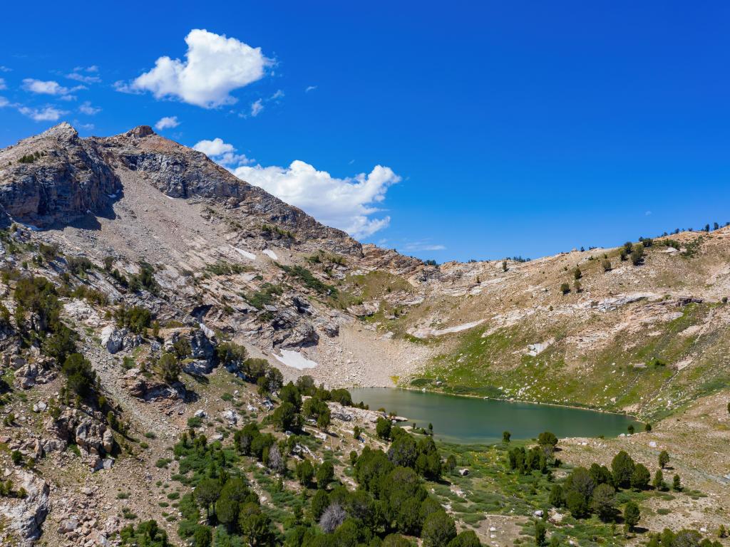 Lamoille Lake at the rugged Ruby Mountain, Nevada