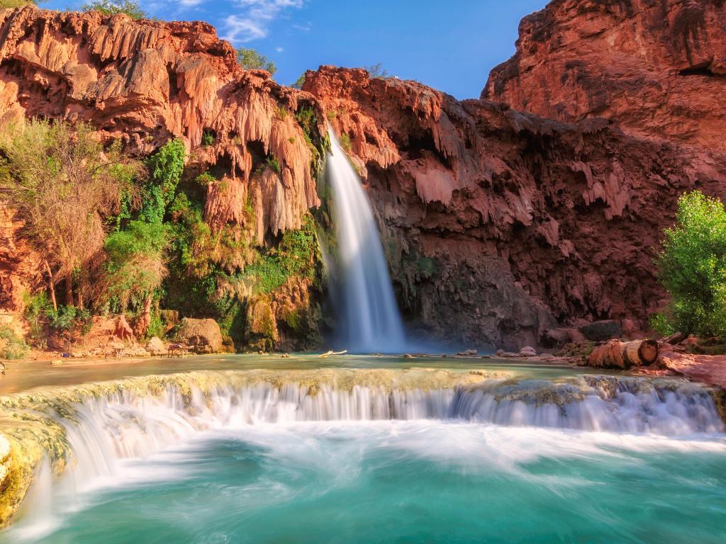 Havasu Falls, waterfalls in the Grand Canyon, Arizona