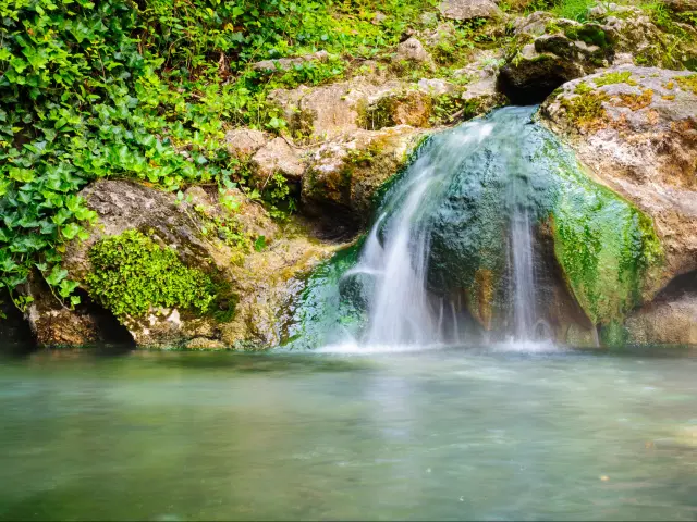 A Waterfall at Hot Springs National Park in Arkansas