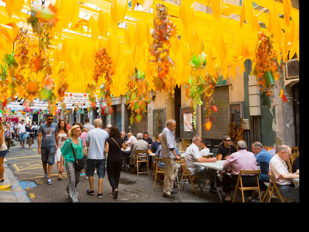 Major de Gracia Festival in Barcelona's Gracia district