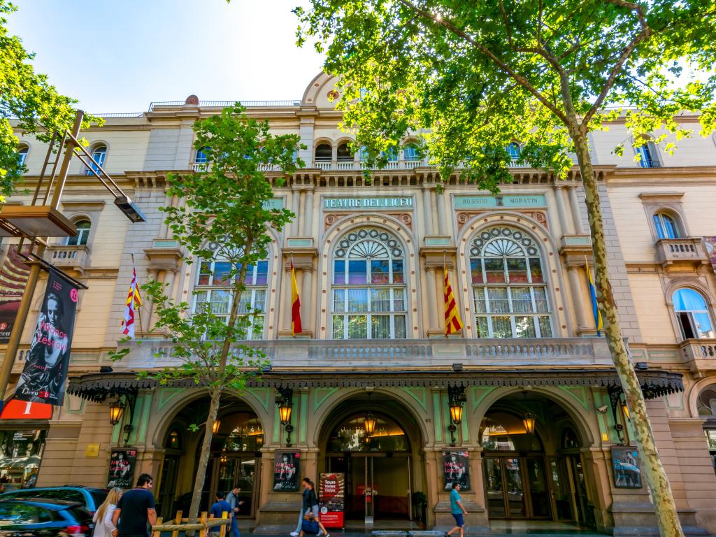 Gran Teatre del Liceu on La Rambla in Barcelona