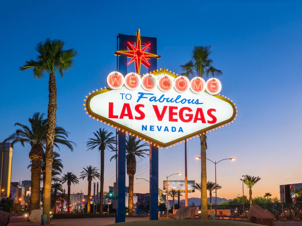 The iconic Welcome to Fabulous Las Vegas sign in Las Vegas, Nevada