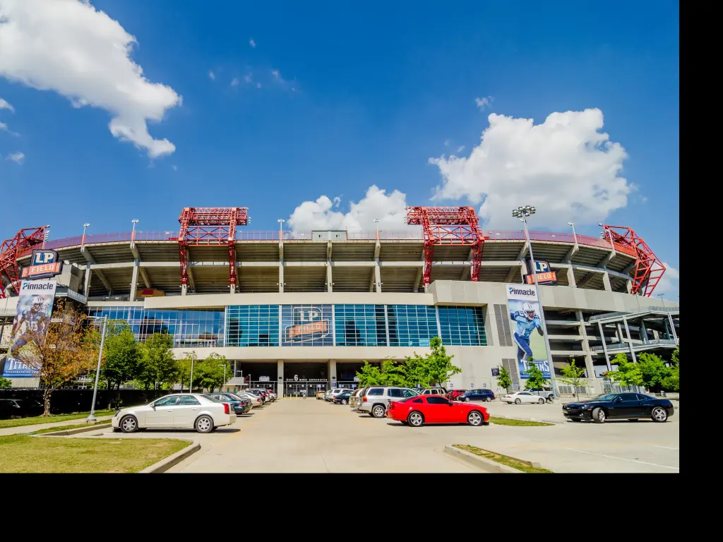 Nissan Stadium in Nashville - home of the NFL's Tennessee Titans