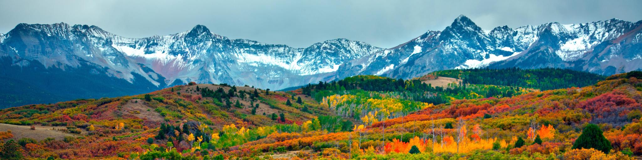 Beautiful view of Colorado in Autumn