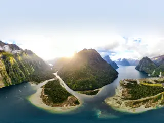 Milford Sound Drone pictures in New Zealand