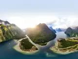 Milford Sound Drone pictures in New Zealand
