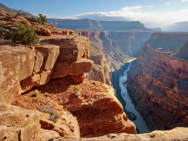 Toroweap point at sunrise, Grand Canyon National Park.