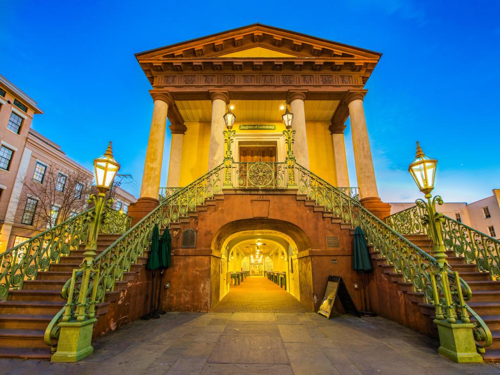 Charleston City Market in Downtown Charleston, South Carolina, USA.