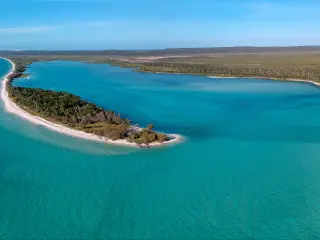 Panoramic view over Fraser island, Australia