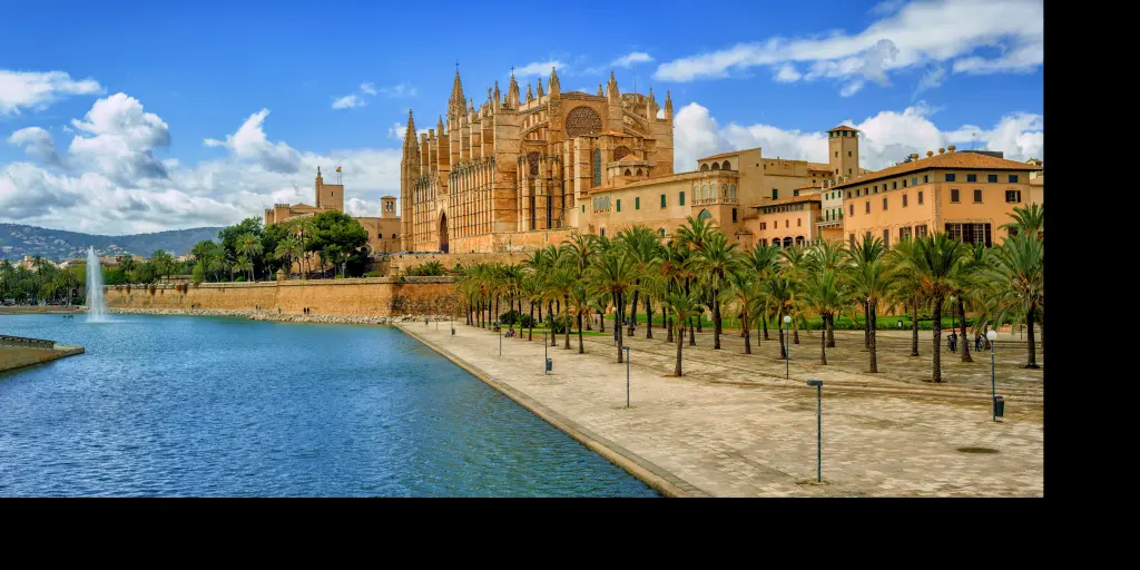 La Seu gothic medieval cathedral of Palma de Mallorca in Spain