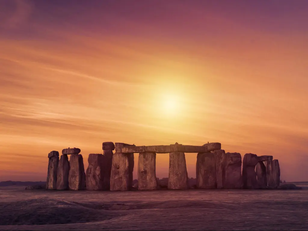 Silhouette over Stonehenge
