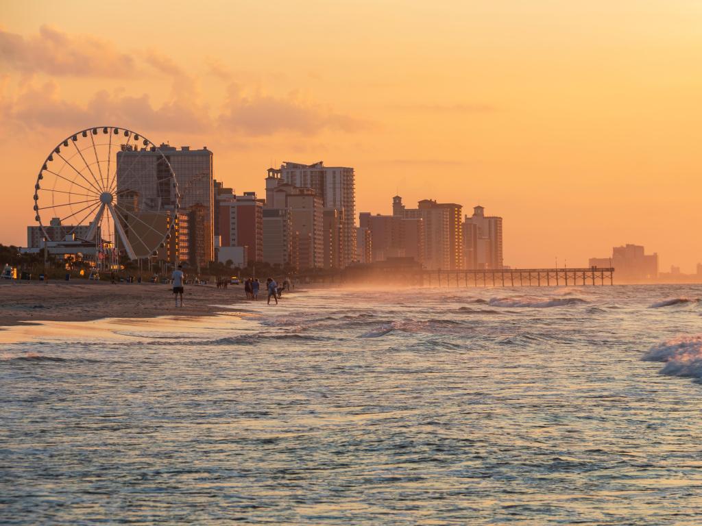 Beautiful summer sunrise in the Myrtle Beach in South Carolina