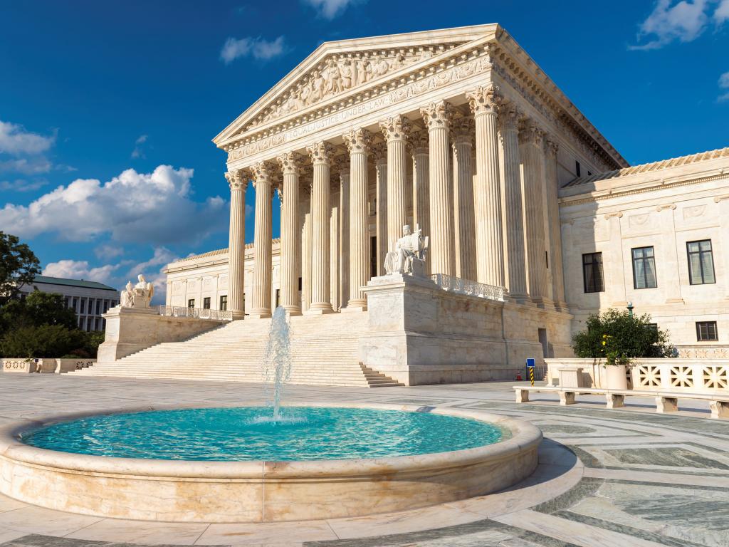 The United States Supreme Court building in Washington, District of Columbia