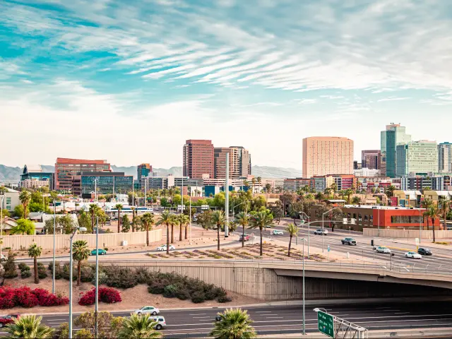 Daytime view of downtown Phoenix, Arizona