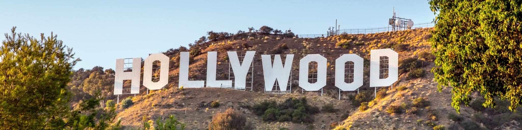 Los Angeles, California, USA taken at the world famous landmark Hollywood Sign.